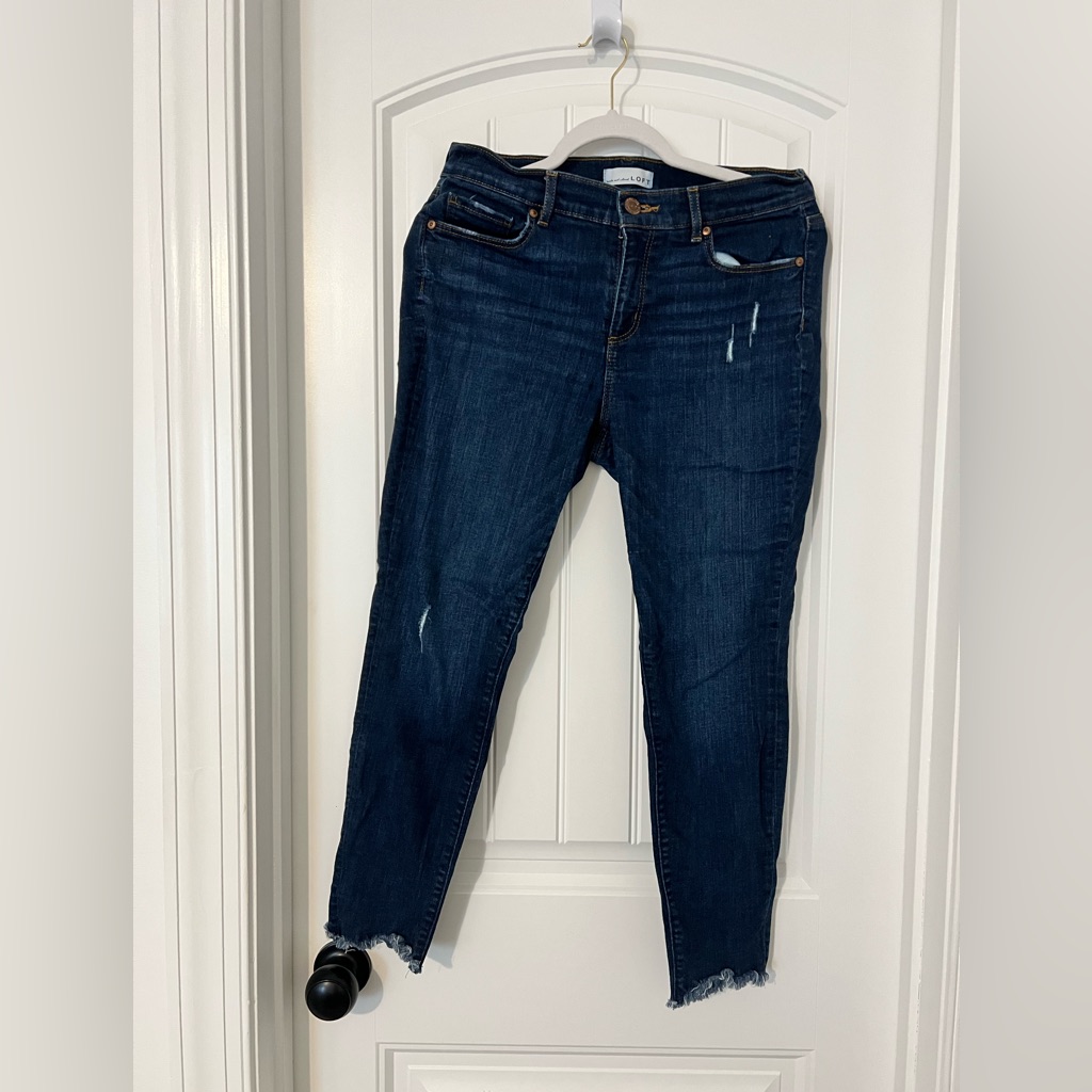 Loft Midnight Blue Cropped Jeans